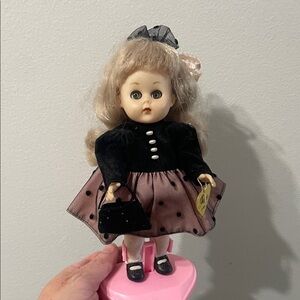 Classic Black and Pink Doll with Accessories